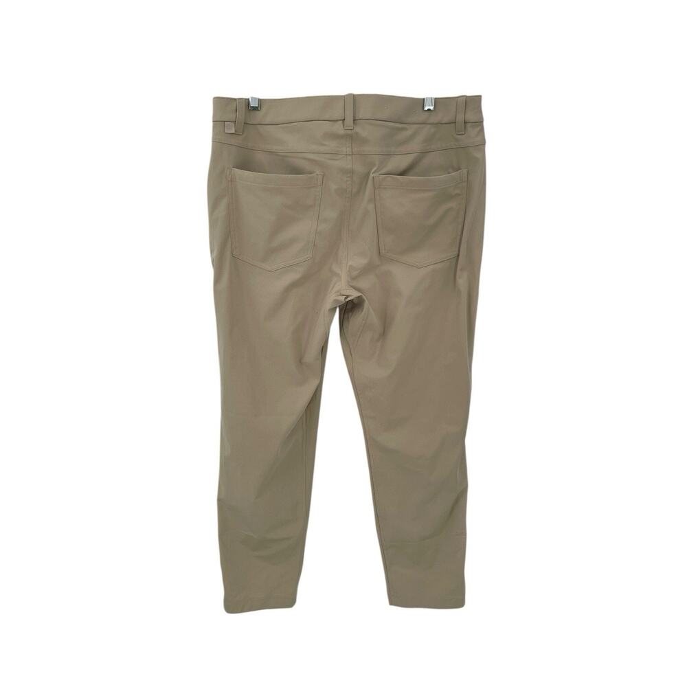 Lululemon ABC Slim-Fit 5 Pocket Pants Warpstreme Tan Size 34 - Picture 3 of 7